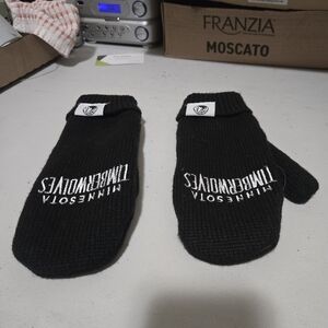 Black Knit Mittens